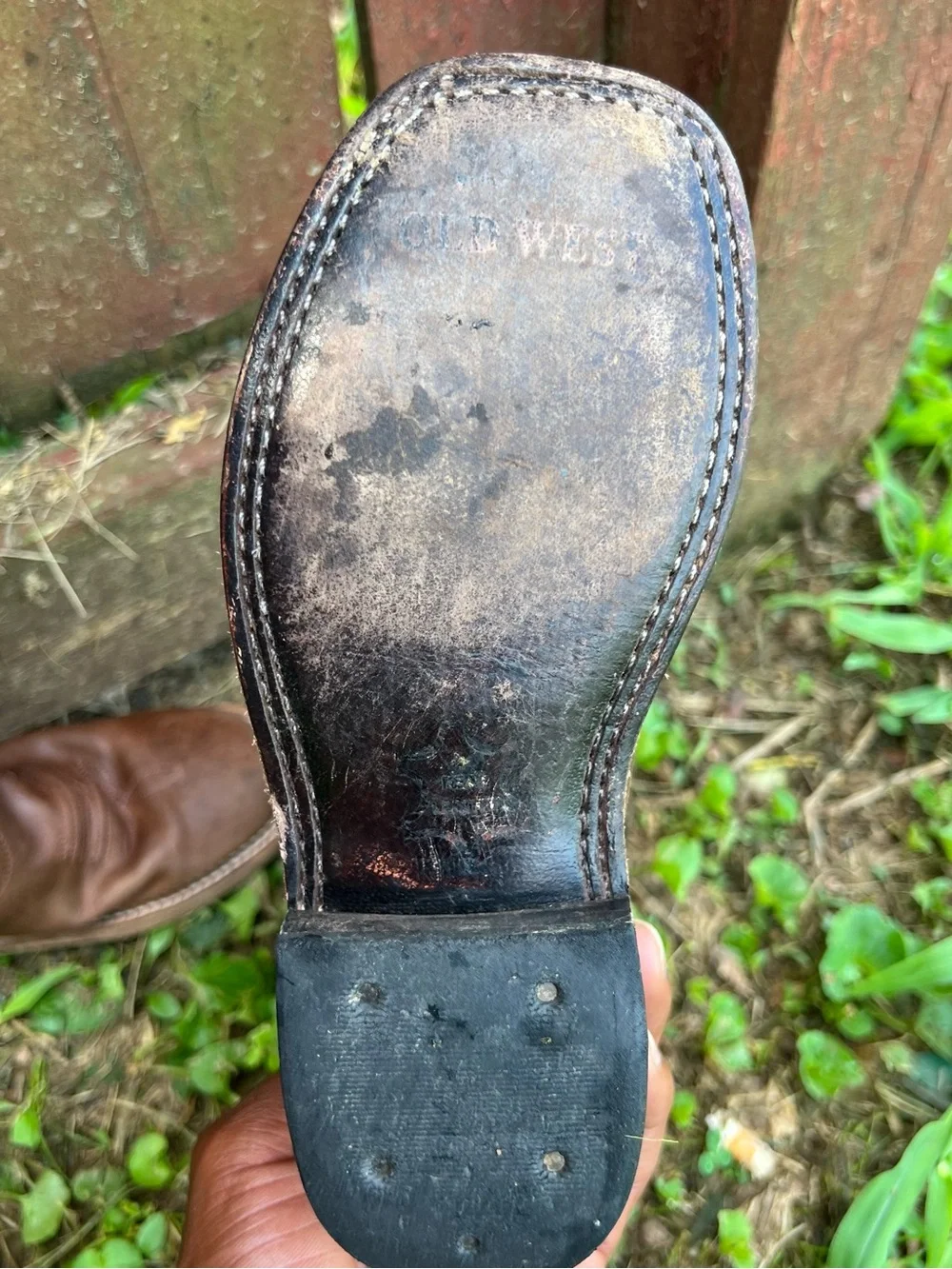 Kids Cowboy Brown Leather Boots